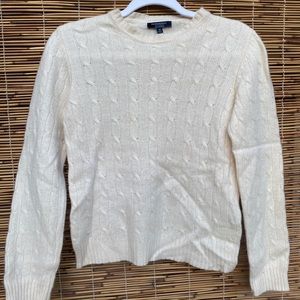 Burberry Cream Cashmere sweater